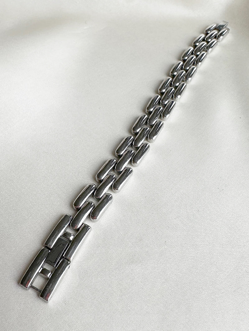 Zilveren schakelarmband