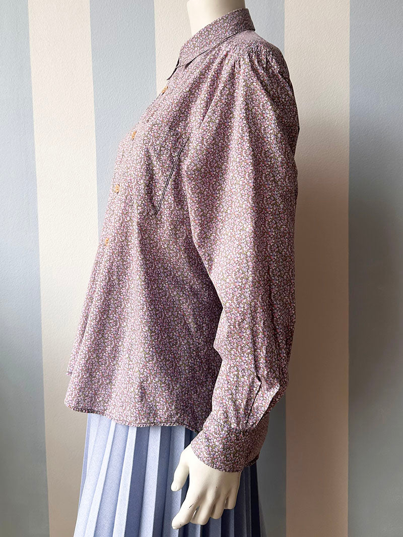 Katoenen floral blouse