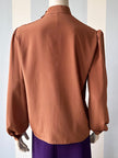 Bruine 70s blouse