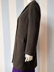 Bruine wollen designer jas