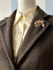 Bruine wollen designer jas