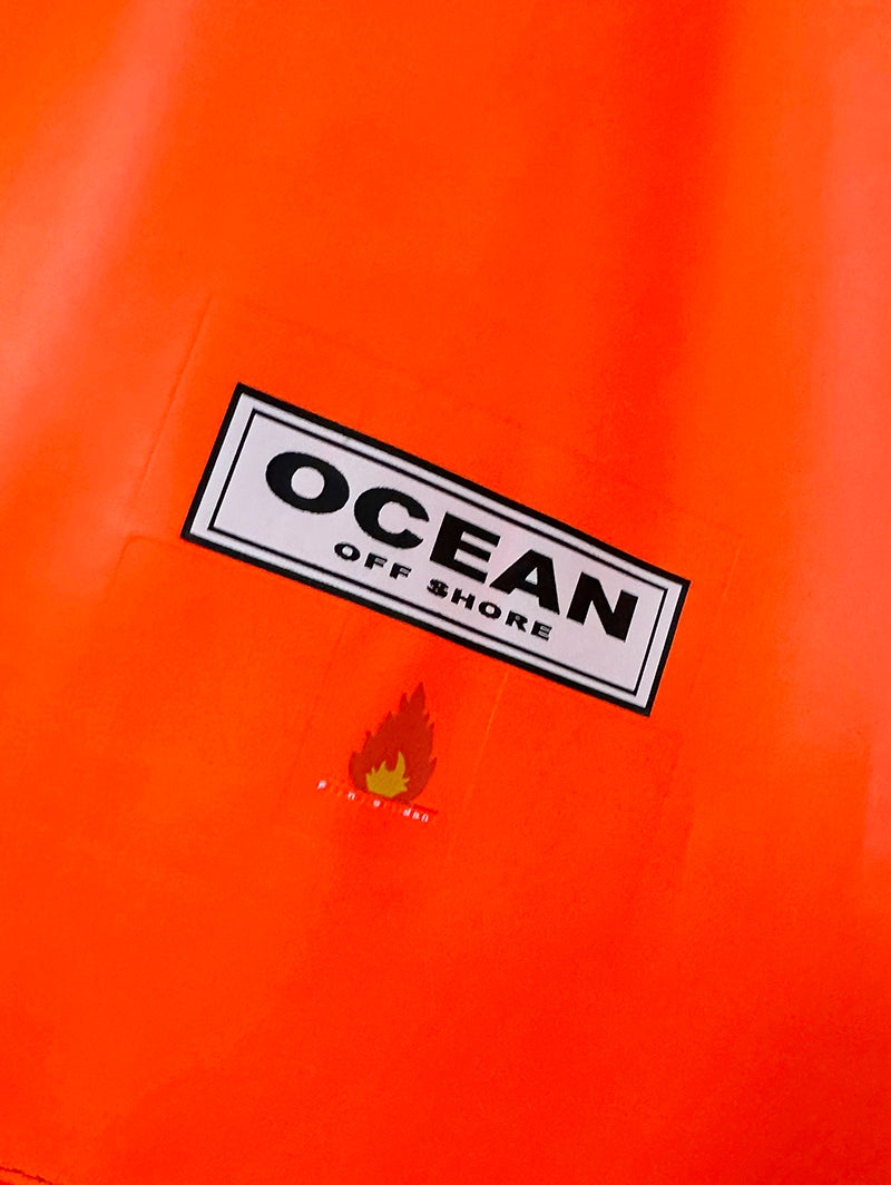Neon-oranje anorak