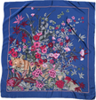 Zijden designer sjaal Renard et Fleurs