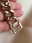 Gouden chunky designer armband