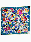 Zijden sjaal in circus-thema