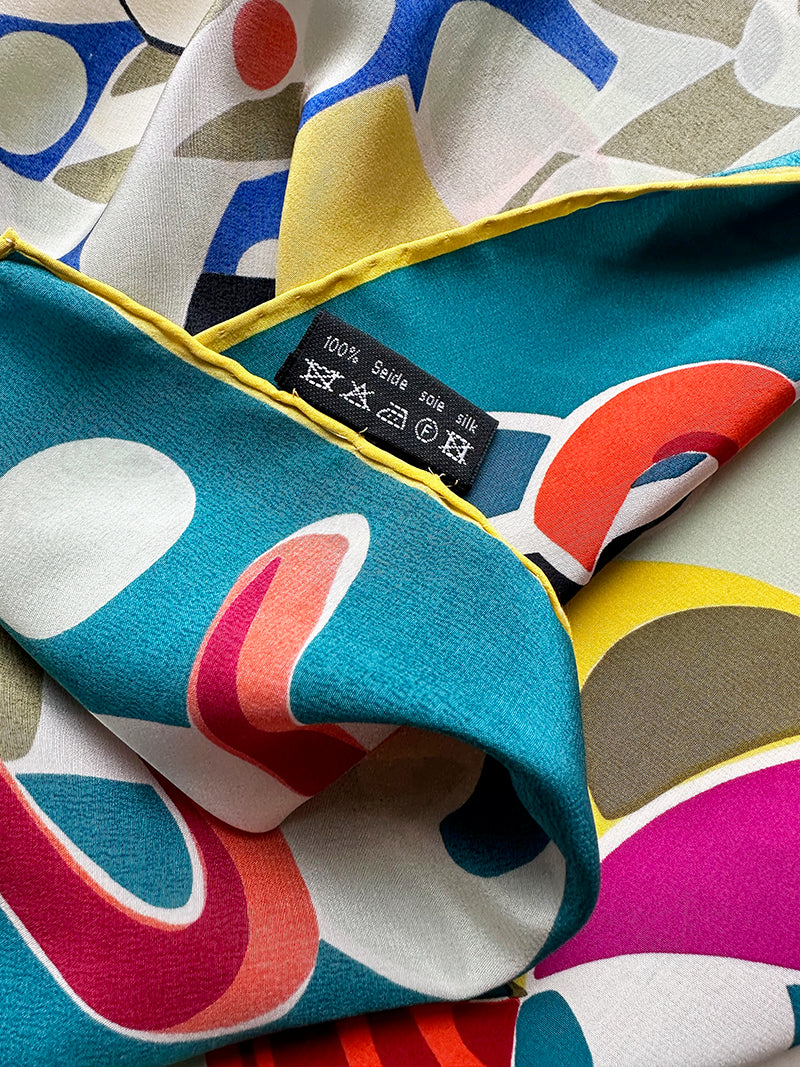 Zijden sjaal in circus-thema