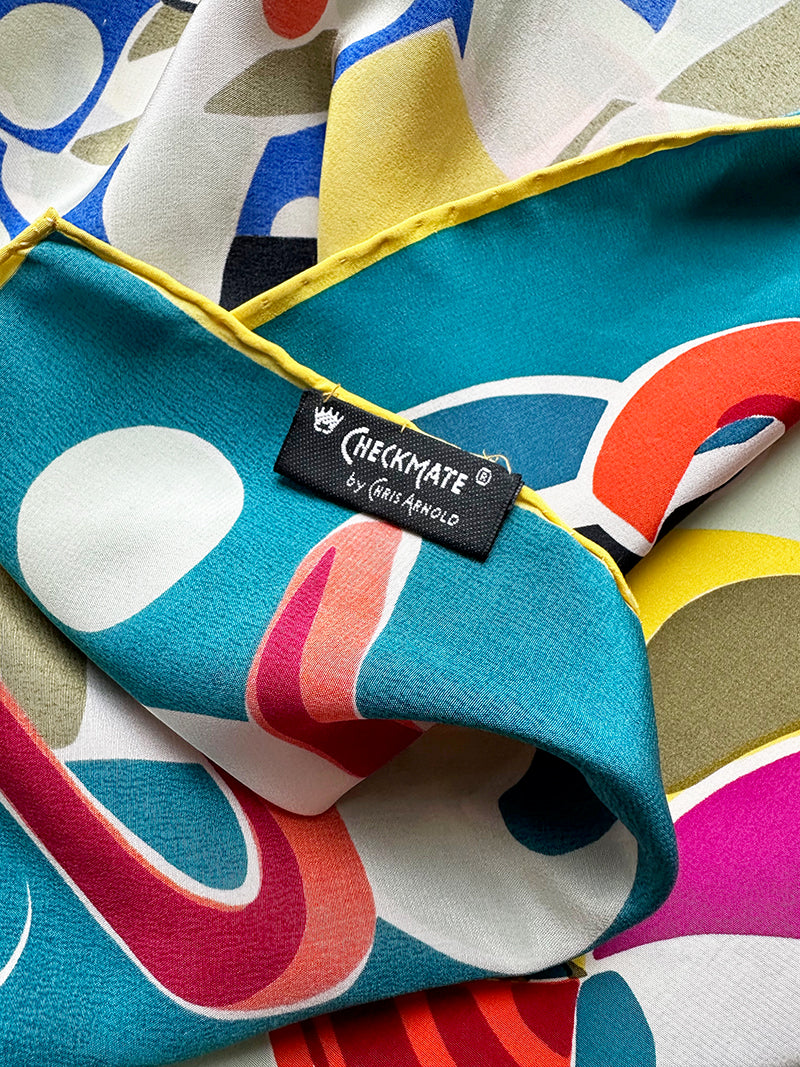 Zijden sjaal in circus-thema