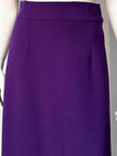 Dieppaarse wollen midirok