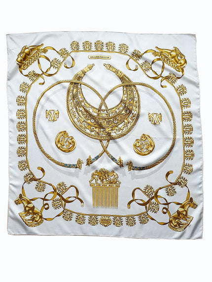 Zijden designer sjaal 