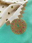 Vierkante turquoise zijden designer sjaal