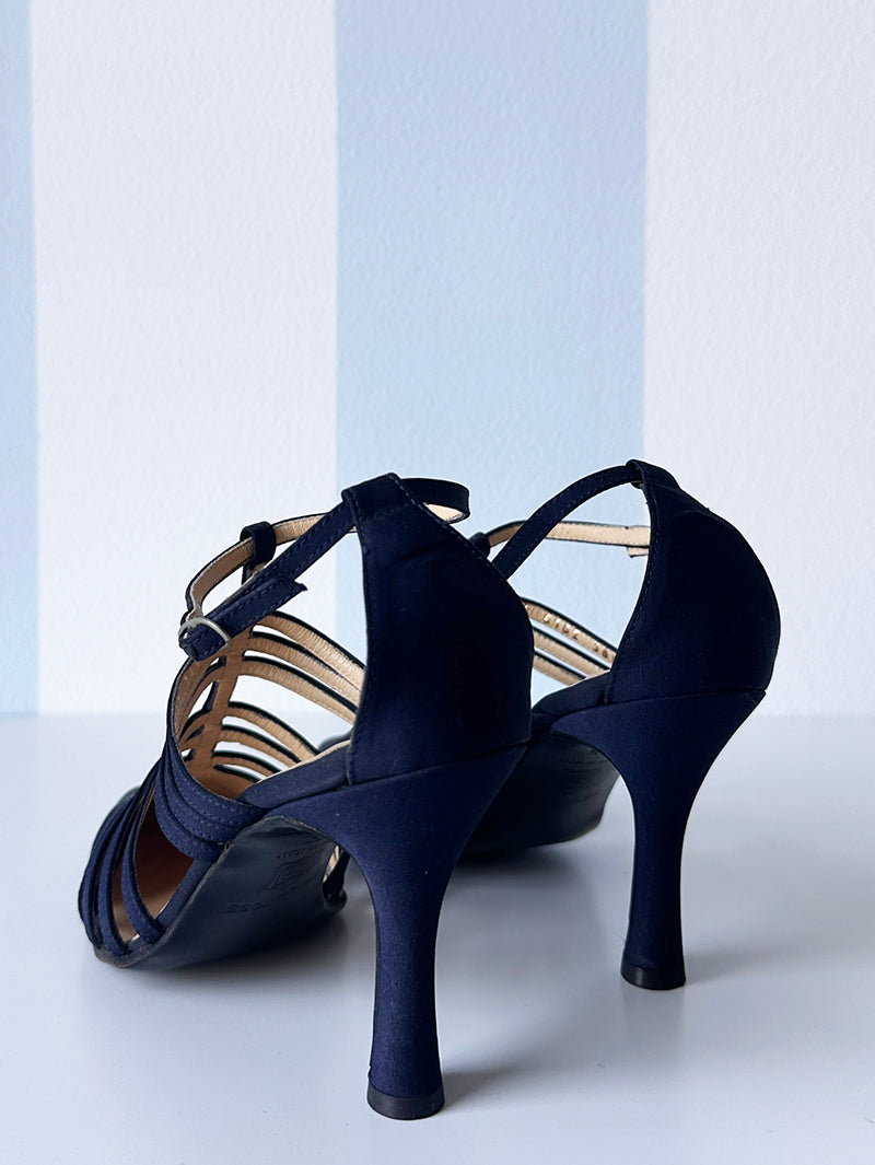 Donkerblauwe designer pumps | 36,5