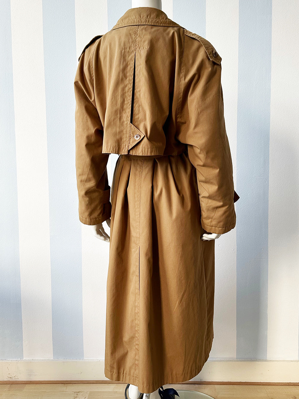 Kaki trenchcoat met uitneembare voering