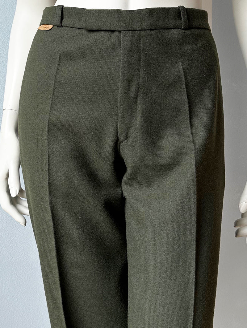 Donkergroene pantalon