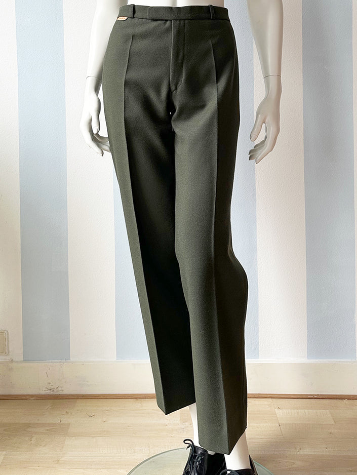 Donkergroene pantalon