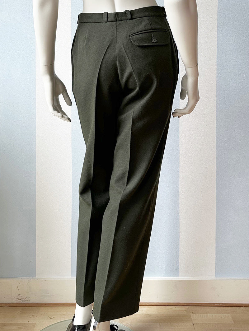 Donkergroene pantalon