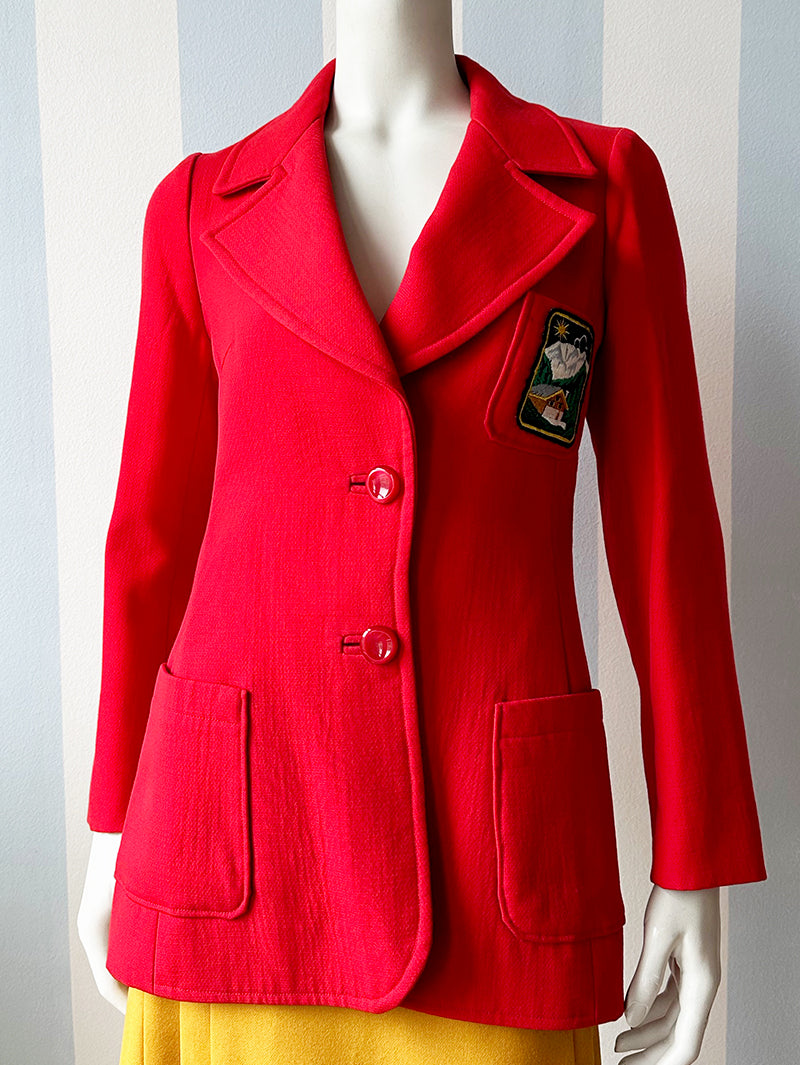 Rood handgemaakt jasje