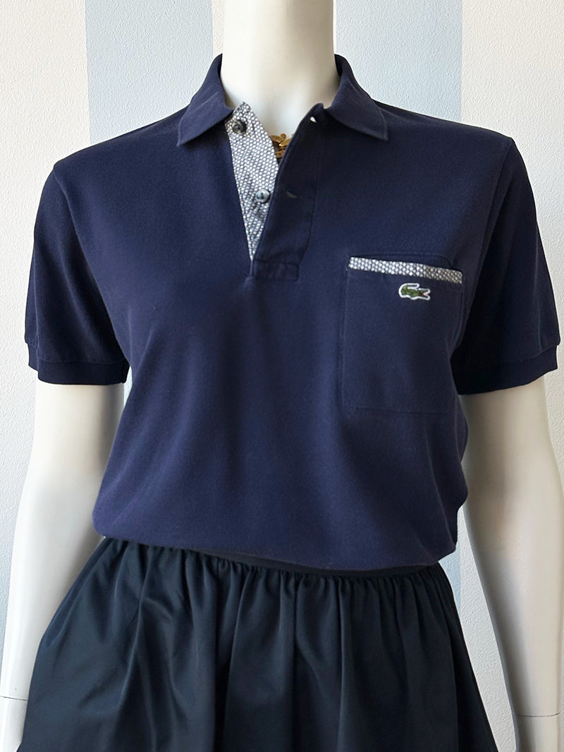 Donkerblauwe polo