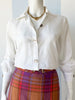 Witte katoenen blouse