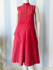 Rode broderie designer zomerjurk