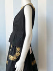 Zwart/gouden top