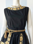 Zwart/gouden top