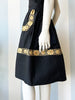 Zwart/gouden quilted rok