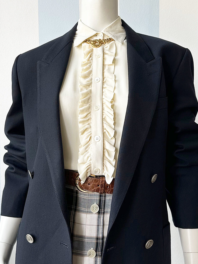 Double-breasted designer colbert