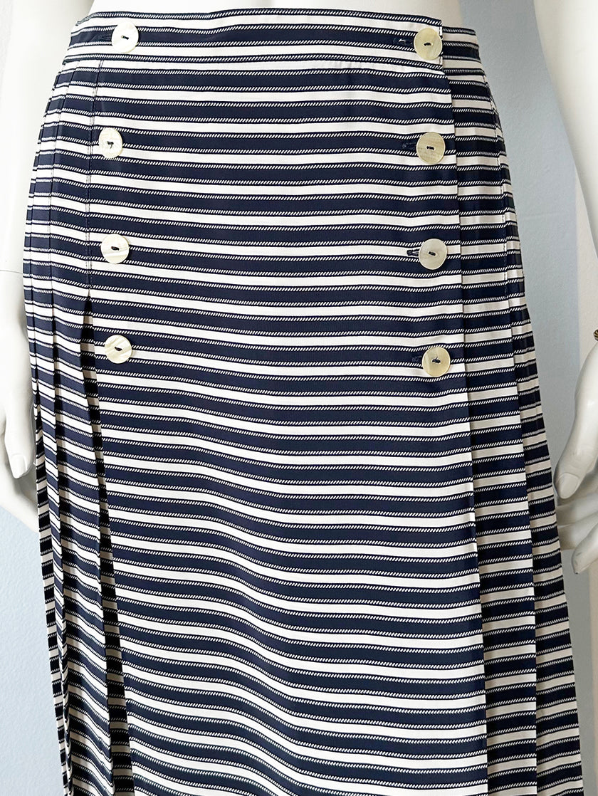 Gestreepte plooirok