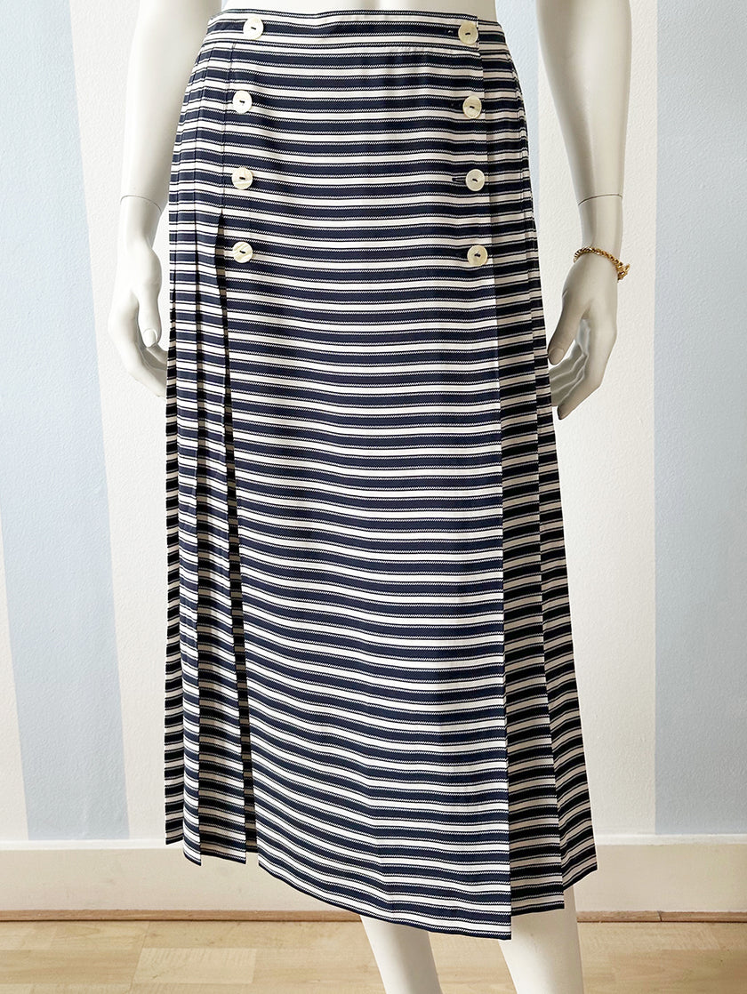 Gestreepte plooirok