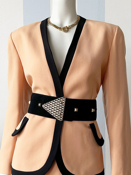 Pasteloranje blazer