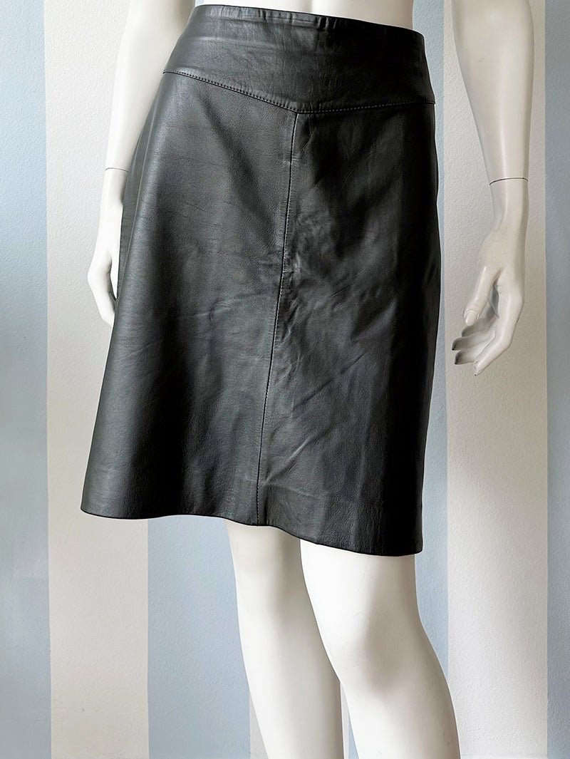 Donkerbruine leren heuprok