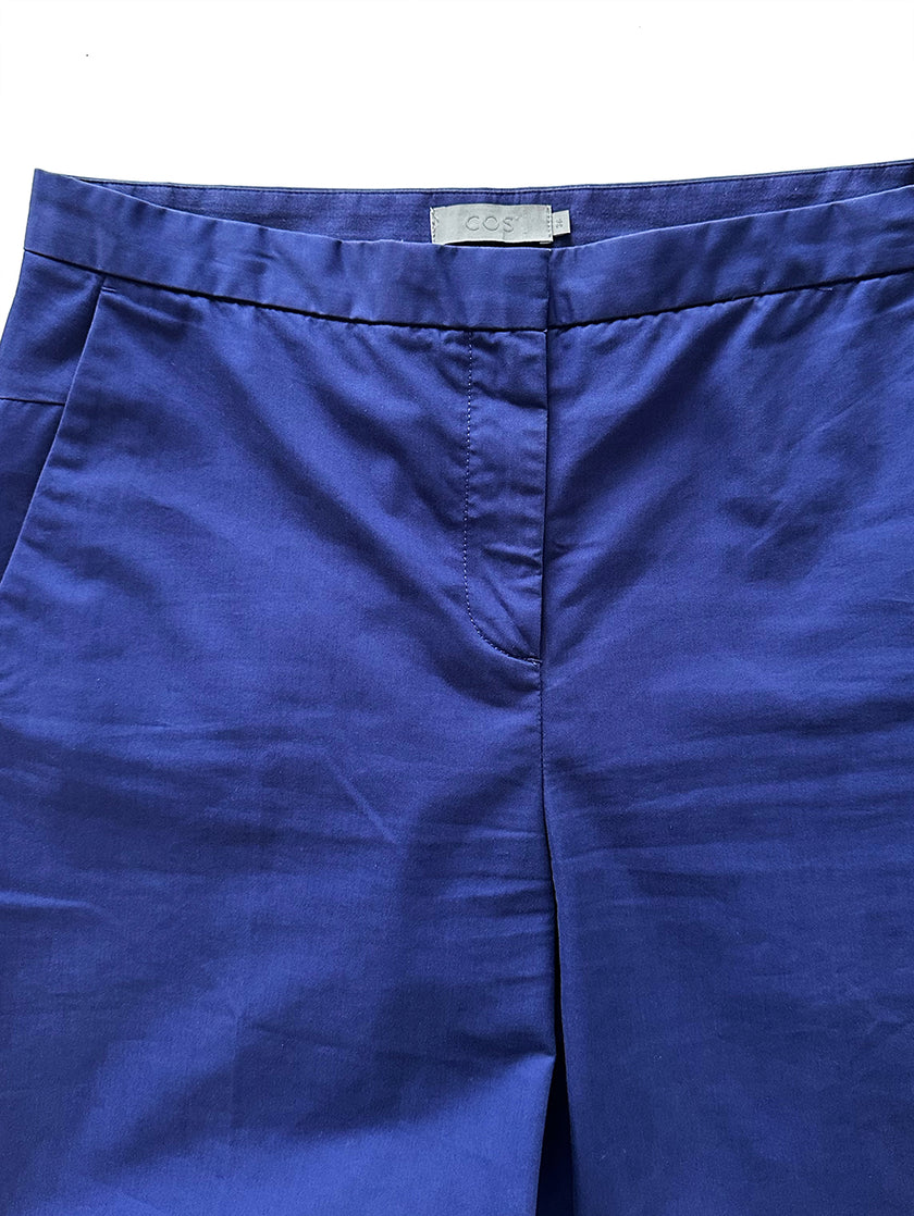 Diepblauwe  capribroek