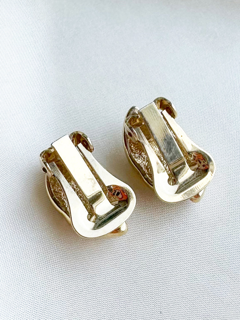 Kleine strass clip oorbellen