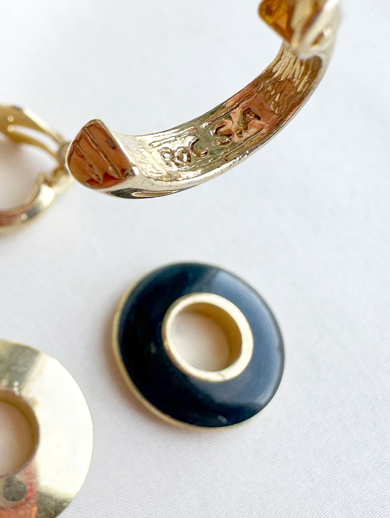 Gesigneerde clip oorbellen