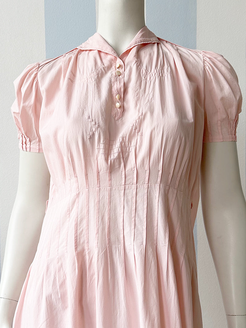 40s lichtroze nachtjapon