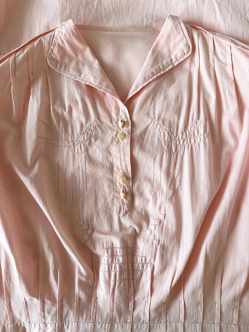 40s lichtroze nachtjapon