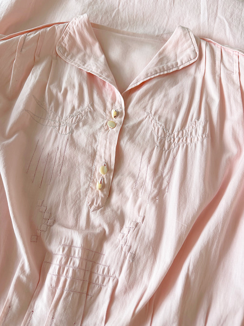 40s lichtroze nachtjapon