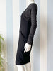 Zwarte tricot jurk