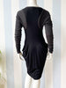 Zwarte tricot jurk