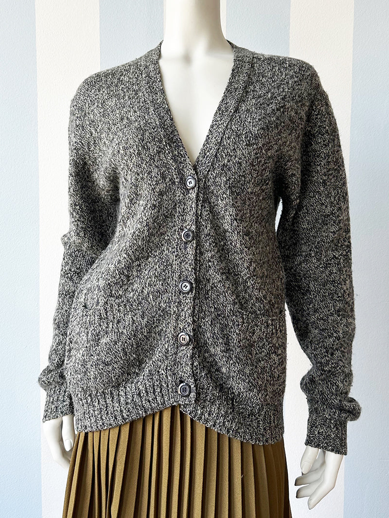 Gemeleerd scheerwollen vest