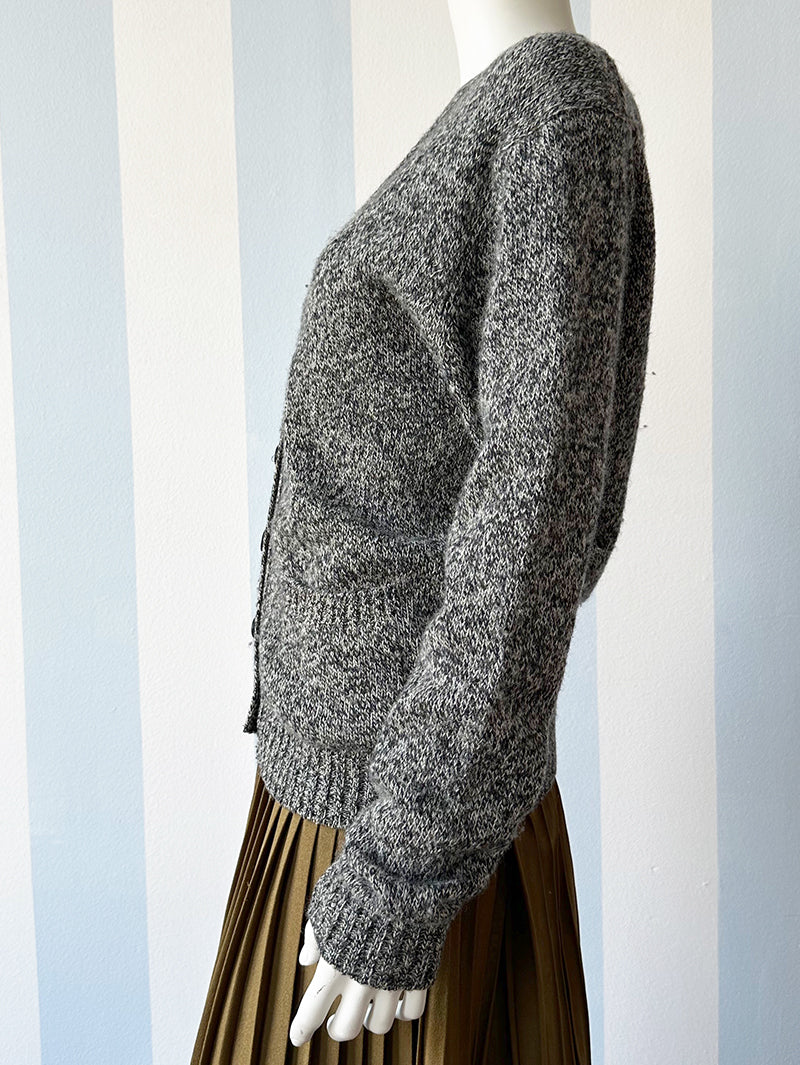 Gemeleerd scheerwollen vest