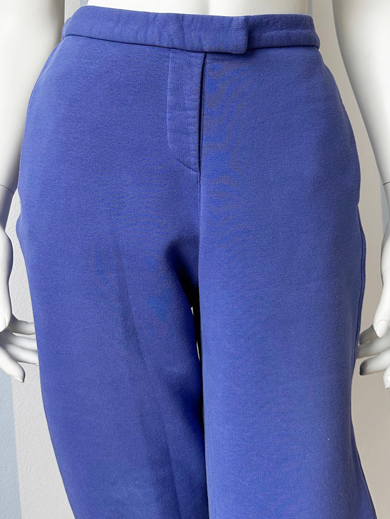 Lavendelblauwe designer joggingbroek