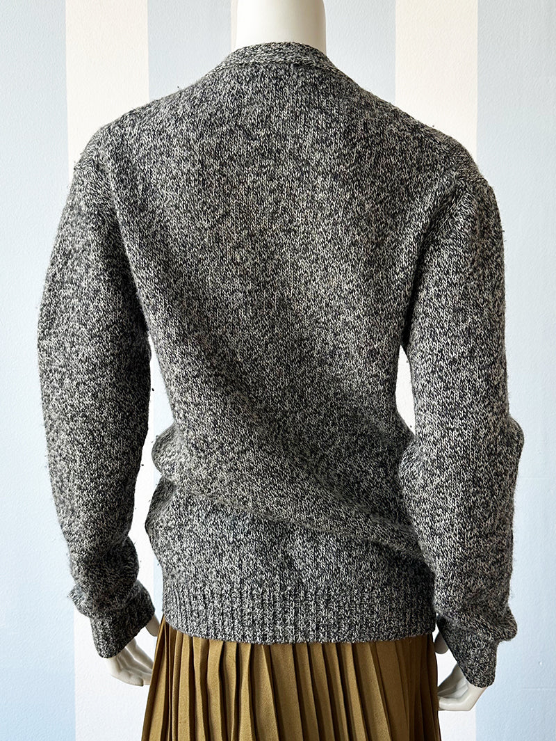 Gemeleerd scheerwollen vest