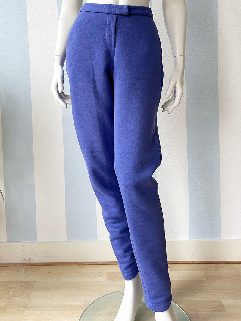 Lavendelblauwe designer joggingbroek