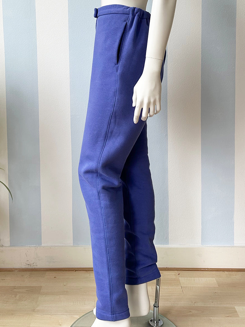 Lavendelblauwe designer joggingbroek