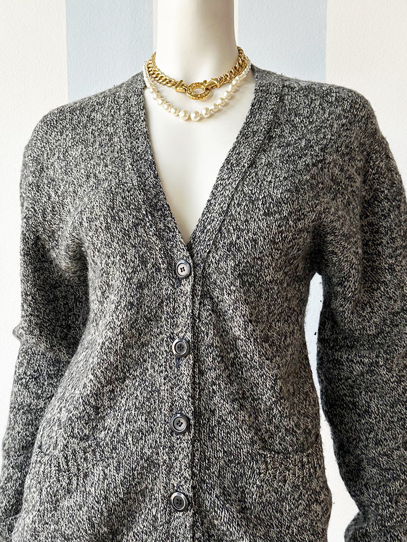 Gemeleerd scheerwollen vest