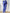 Lavendelblauwe designer joggingbroek