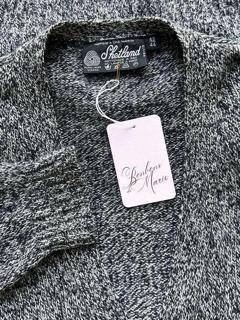 Gemeleerd scheerwollen vest