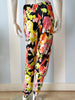 Floral stretchbroek