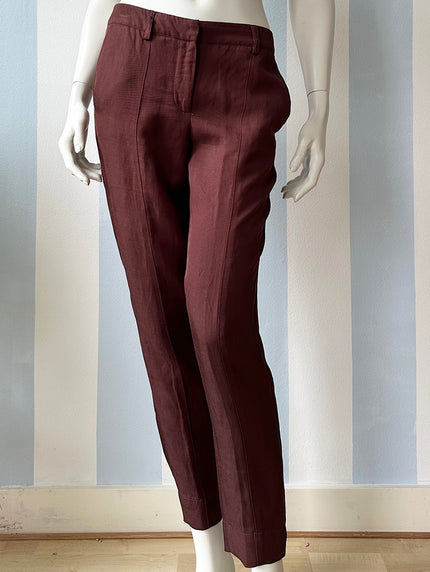 Roodbruine broek